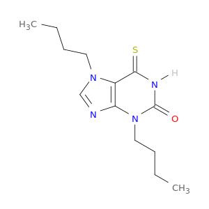2H-Purin-2-one, 3,7-dibutyl-1,3,6,7-tetrahydro-6-thioxo-