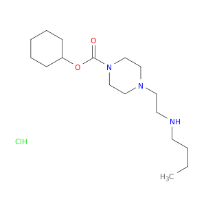 1-Piperazinecarboxylicacid, 4-[2-(butylamino)ethyl]-, cyclohexyl ester, hydrochloride (1:1)