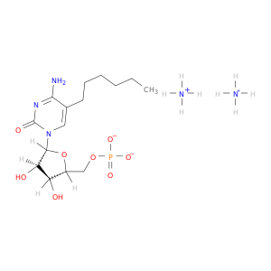 [(2R,3R,4R,5R)-5-(4-amino-5-hexyl-2-oxo-pyrimidin-1-yl)-3,4-dihydroxy-oxolan-2-yl]methoxyphosphonic acid