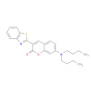 2H-1-Benzopyran-2-one, 3-(2-benzothiazolyl)-7-(dibutylamino)-