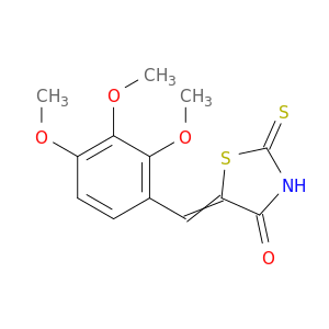 2-THIOXO-5-(2,3,4-TRIMETHOXYBENZYLIDENE)-1,3-THIAZOLIDIN-4-ONE