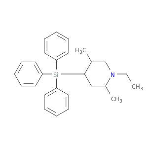 Piperidine, 1-ethyl-2,5-dimethyl-4-(triphenylsilyl)-