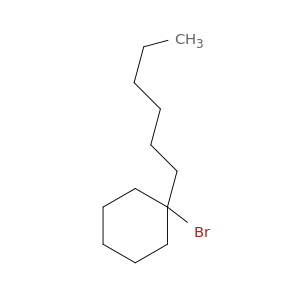 Cyclohexane, 1-bromo-1-hexyl-