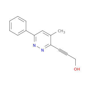 2-Propyn-1-ol, 3-(4-methyl-6-phenyl-3-pyridazinyl)-