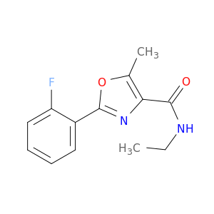 4-Oxazolecarboxamide, N-ethyl-2-(2-fluorophenyl)-5-methyl-