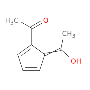 Ethanone, 1-[5-(1-hydroxyethylidene)-1,3-cyclopentadien-1-yl]-