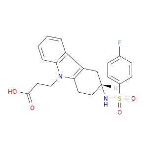 (R)-3-(3-(4-氟苯基磺酰胺基)-3,4-二氢-1H-咔唑-9(2H)-基)丙酸