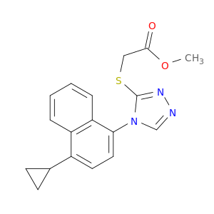 2-((4-(4-环丙基萘-1-基)-4H-1,2,4-三唑-3-基)硫代)乙酸甲酯