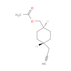 Cyclohexanemethanol, 4-(2-propynyl)-, acetate, trans-