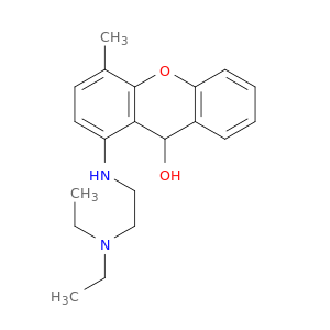 9h-xanthen-9-ol, 1-((2-(diethylamino)ethyl)amino)-4-methyl-