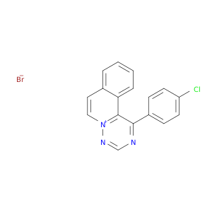 1-(4-Chlorophenyl)-(1,2,4)triazino(6,1-a)isoquinolin-5-ium bromide