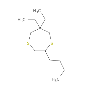 5H-1,4-Dithiepin, 2-butyl-6,6-diethyl-6,7-dihydro-