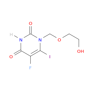 2,4(1H,3H)-Pyrimidinedione,5-fluoro-1-[(2-hydroxyethoxy)methyl]-6-iodo-