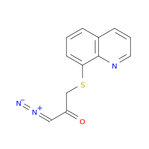 2-Propanone, 1-diazo-3-(8-quinolinylthio)-