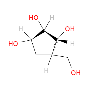 1,2,3-Cyclopentanetriol, 4-(hydroxymethyl)-, (1R,2R,3R,4R)-