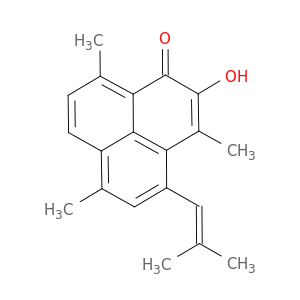 1H-Phenalen-1-one, 2-hydroxy-3,6,9-trimethyl-4-(2-methyl-1-propenyl)-