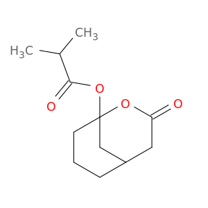 Propanoic acid, 2-methyl-, 3-oxo-2-oxabicyclo[3.3.1]non-1-yl ester