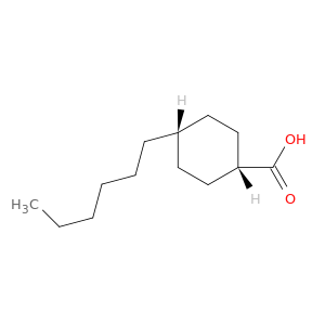 Cyclohexanecarboxylic acid, 4-hexyl-, cis-