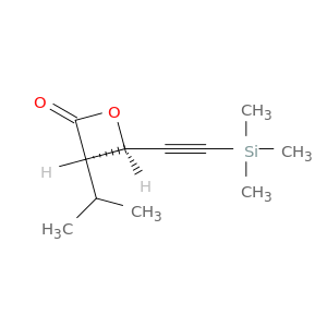 2-Oxetanone, 3-(1-methylethyl)-4-[(trimethylsilyl)ethynyl]-, (3R,4R)-