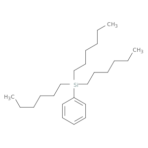 Silane, trihexylphenyl-