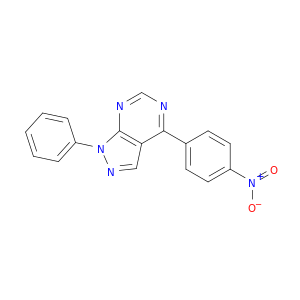 1H-Pyrazolo[3,4-d]pyrimidine, 4-(4-nitrophenyl)-1-phenyl-
