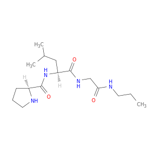 Glycinamide, L-prolyl-L-leucyl-N-propyl-