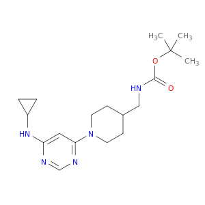 tert-Butyl ((1-(6-(cyclopropylamino)pyrimidin-4-yl)piperidin-4-yl)methyl)carbamate