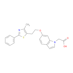 1H-Indole-1-acetic acid, 6-[2-(4-methyl-2-phenyl-5-thiazolyl)ethoxy]-
