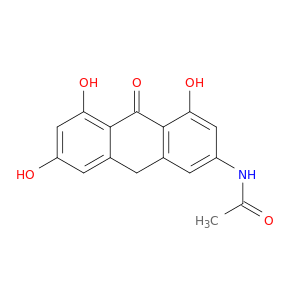 Acetamide, N-(9,10-dihydro-4,5,7-trihydroxy-10-oxo-2-anthracenyl)-