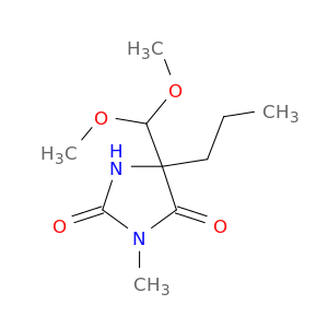 5-(dimethoxymethyl)-3-methyl-5-propylimidazolidine-2,4-dione