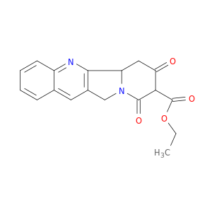 ethyl 7,9-dioxo-5b,6,7,8,9,11-hexahydroindolizino(1,2-b)quinoline-8-carboxylate