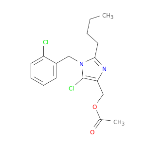 1H-咪唑-4-甲醇,2-丁基-5-氯-1-[(2-氯苯基)甲基]-,4-乙酸盐