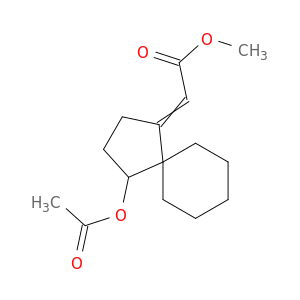 Acetic acid, [4-(acetyloxy)spiro[4.5]dec-1-ylidene]-, methyl ester