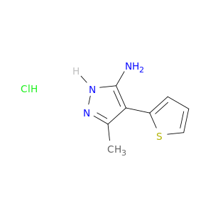 3-Methyl-4-(thiophen-2-yl)-1H-pyrazol-5-amine hydrochloride