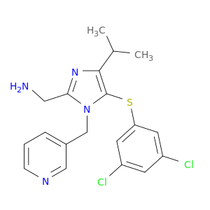 1-{5-[(3,5-dichlorophenyl)sulfanyl]-4-(1-methylethyl)-1-(pyridin-3-ylmethyl)-1h-imidazol-2-yl}methanamine