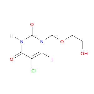 2,4(1H,3H)-Pyrimidinedione,5-chloro-1-[(2-hydroxyethoxy)methyl]-6-iodo-