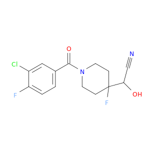 1-(3-氯-4-氟苯甲酰基)-4-氟-α-羟基-4-哌啶酰度腈