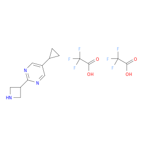 2-(Azetidin-3-yl)-5-cyclopropylpyrimidine; bis(trifluoroacetic acid)