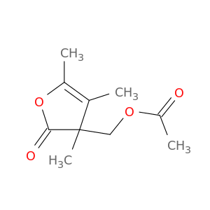 2(3H)-Furanone, 3-[(acetyloxy)methyl]-3,4,5-trimethyl-