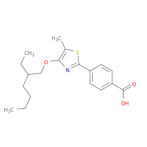 Benzoic acid, 4-[4-[(2-ethylhexyl)oxy]-5-methyl-2-thiazolyl]-
