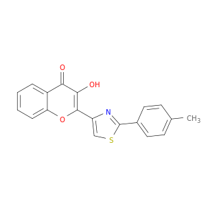4H-1-Benzopyran-4-one, 3-hydroxy-2-[2-(4-methylphenyl)-4-thiazolyl]-