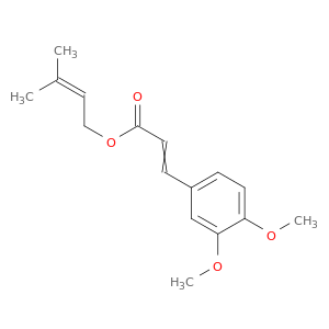 2-Propenoic acid, 3-(3,4-dimethoxyphenyl)-, 3-methyl-2-butenyl ester