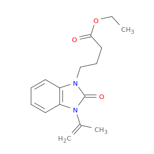 1H-Benzimidazole-1-butanoicacid, 2,3-dihydro-3-(1-methylethenyl)-2-oxo-, ethyl ester