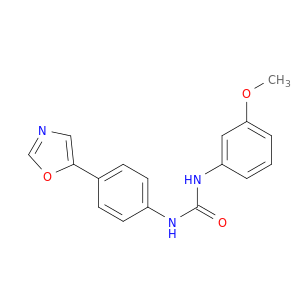 Urea, N-(3-methoxyphenyl)-N'-[4-(5-oxazolyl)phenyl]-