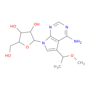 2-[4-AMINO-5-(1-METHOXY-ETHYL)-PYRROLO[2,3-D]PYRIMIDIN-7-YL]-5-HYDROXYMETHYL-TETRAHYDRO-FURAN-3,4-DIOL