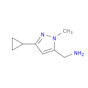 (3-Cyclopropyl-1-methyl-1H-pyrazol-5-yl)methanamine