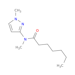 Heptanamide, N-methyl-N-(1-methyl-1H-pyrazol-3-yl)-