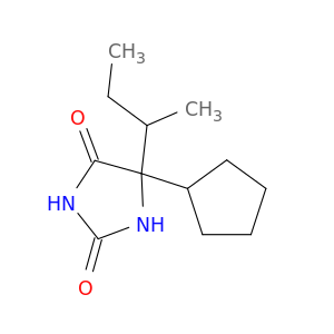 2,4-Imidazolidinedione,5-cyclopentyl-5-(1-methylpropyl)-