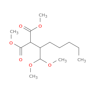 Propanedioic acid, [1-(dimethoxymethyl)hexyl]-, dimethyl ester