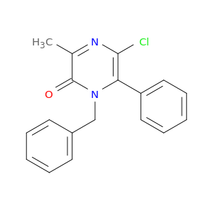 2(1H)-Pyrazinone, 5-chloro-3-methyl-6-phenyl-1-(phenylmethyl)-